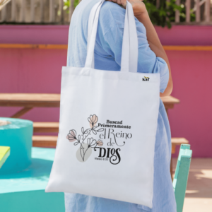 Tote bag beige para cristianas